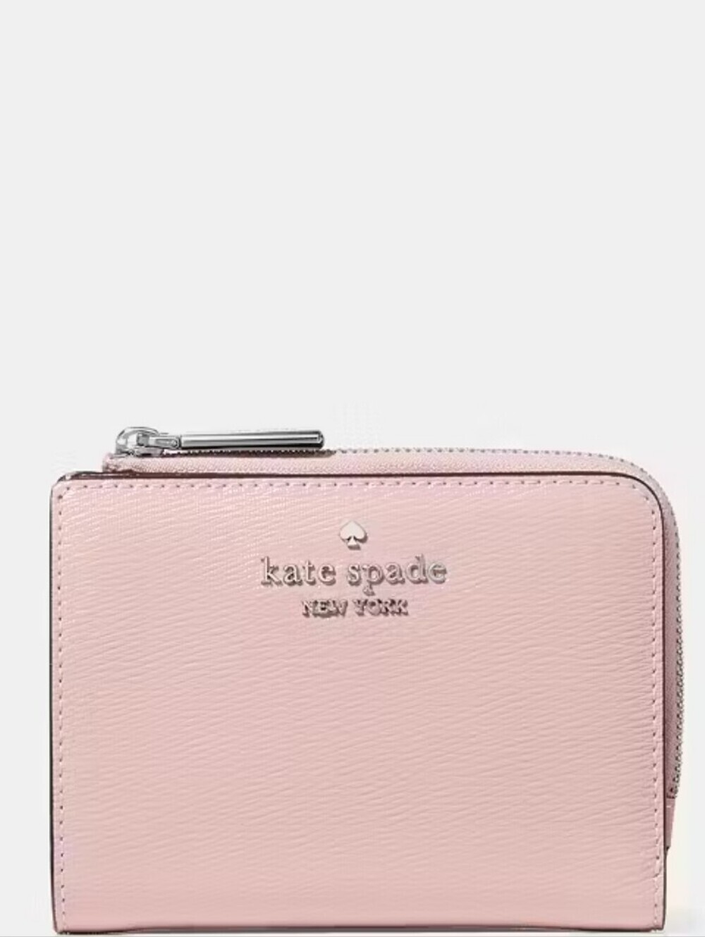Kate Spade Staci Chalk Pink SmallZip Around Bifold Wallet